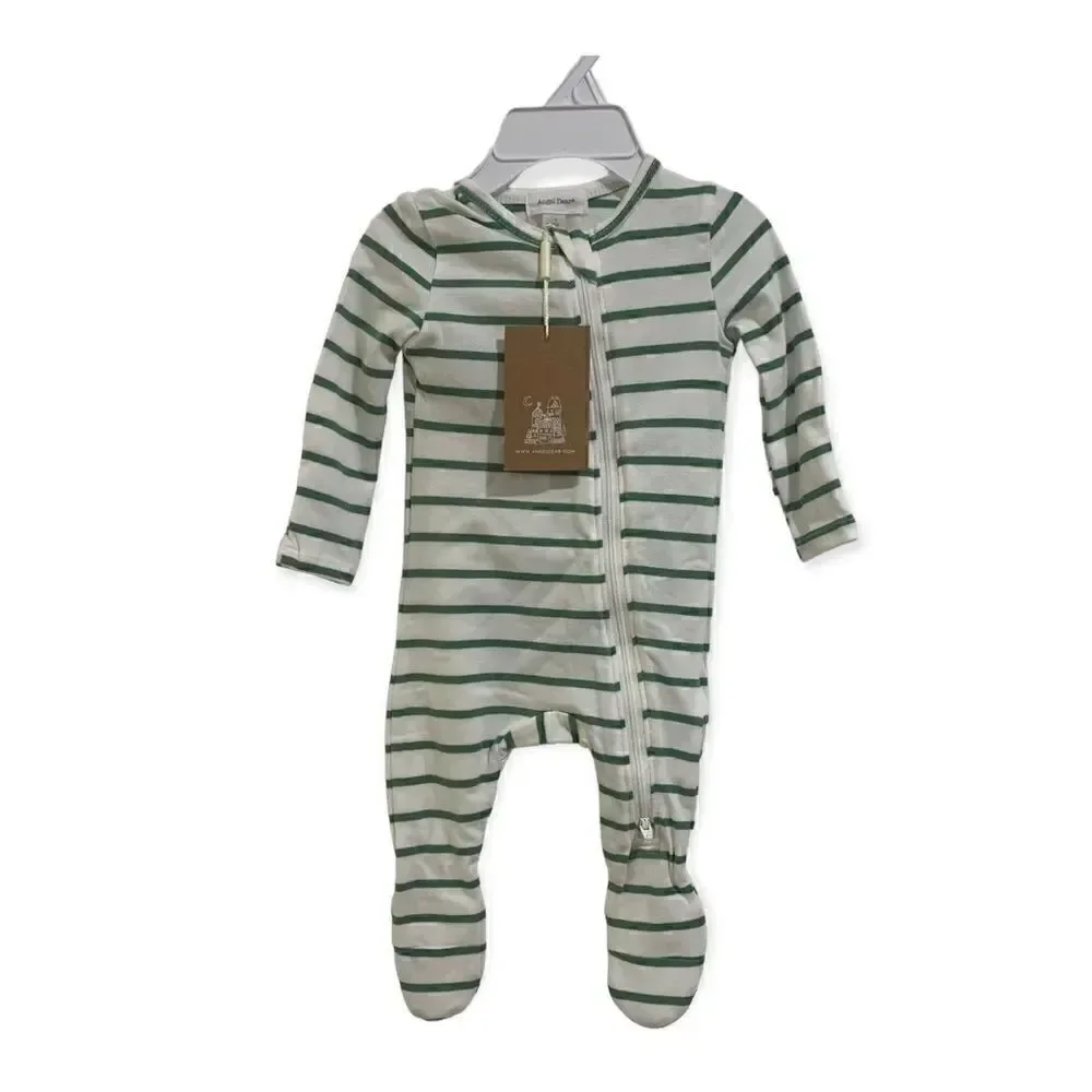 Angel Dear Organic Cotton Footsie Size 0-3 Months